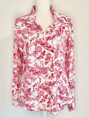 IBKUL Pink Pineapple Golf Top, Size XL